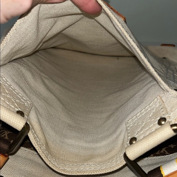 Louis Vuitton Canvas Toile Globe Shopper Cabas Tote MM - Picture 9 of 14